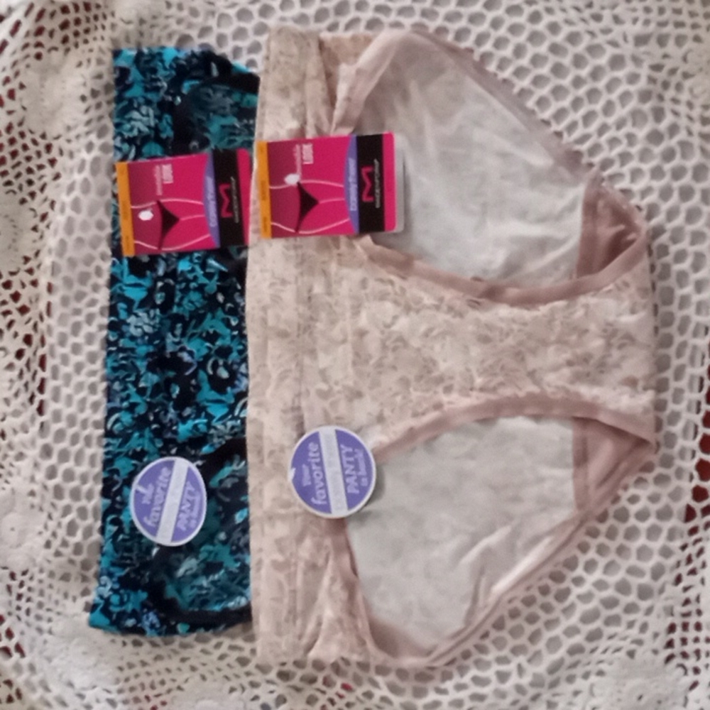 Maiden Form Barlely There Bikini Style Invisible Look Set of 2 Panties NWT Sz 5